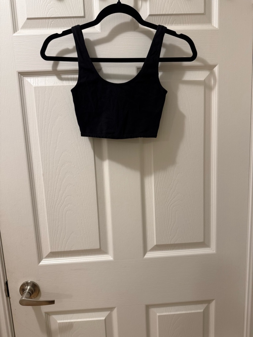 Wilfred Black Cropped Scoop Tank